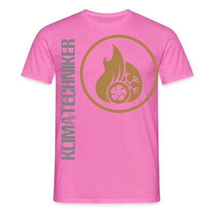 Unisex T-Shirt "Klimatechniker" Pink Männer T-Shirt