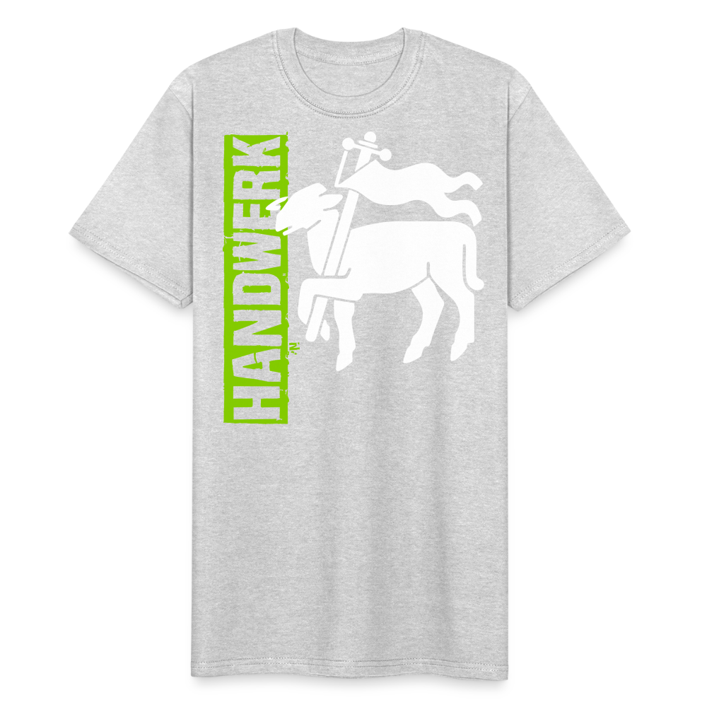 Unisex Workwear T-Shirt "Fleischer" Grau meliert Männer Workwear T-Shirt