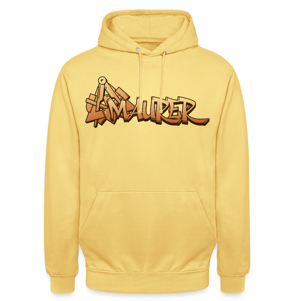 Unisex Hoodie "Maurer" Zitronengelb Unisex Hoodie