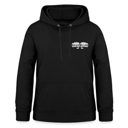 Frauen Hoodie "Gebäudereinigerin" (beidseitig bedruckt) - Schwarz