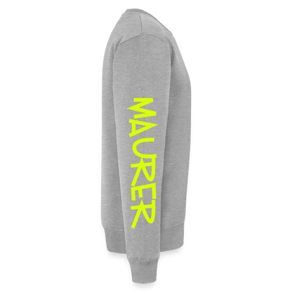 Unisex Premium Pullover "Maurer" neongelb Männer Premium Pullover