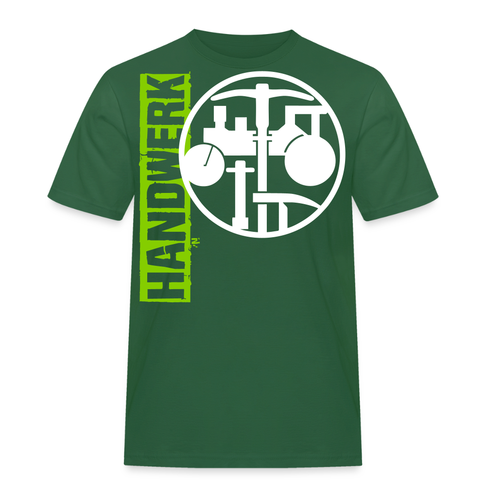 Unisex Workwear T-Shirt "Strassenbauer" Flaschengrün Männer Workwear T-Shirt