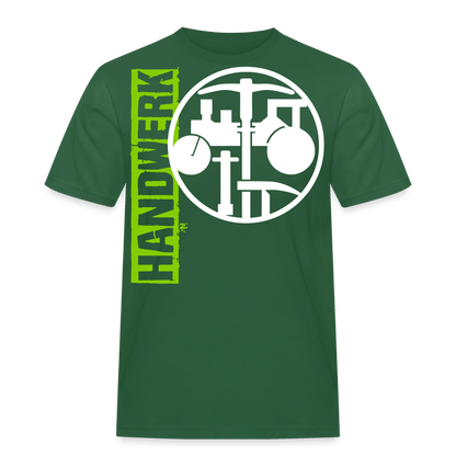 Unisex Workwear T-Shirt "Strassenbauer" Flaschengrün Männer Workwear T-Shirt