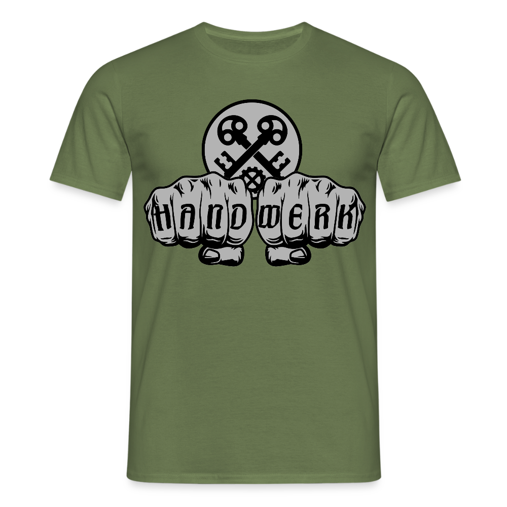 Unisex T-Shirt "Schlosser" Militärgrün Männer T-Shirt