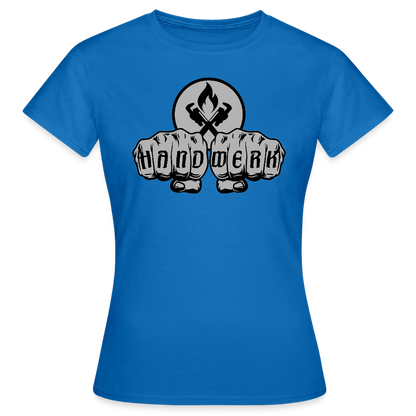 Frauen T-Shirt "Heizungsbauer" Royalblau Frauen T-Shirt