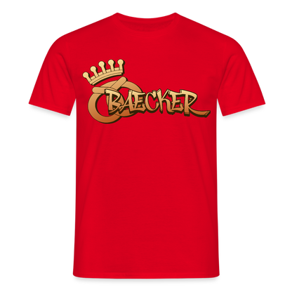 Unisex T-Shirt "Bäcker" Rot Männer T-Shirt