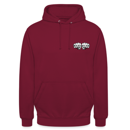 Unisex Hoodie "Heizungsbauer" (beidseitig bedruckt) - Bordeaux