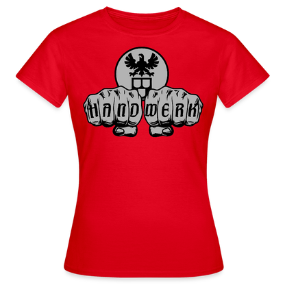 Frauen T-Shirt "Maler" Rot Frauen T-Shirt