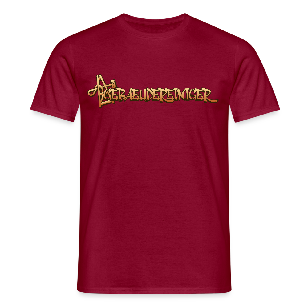 Unisex T-Shirt "Gebäudereiniger" Ziegelrot Männer T-Shirt