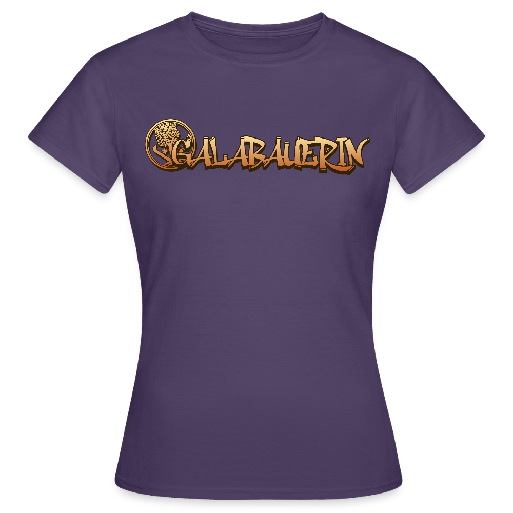 Frauen T-Shirt "GaLaBauerin" Dunkellila Frauen T-Shirt