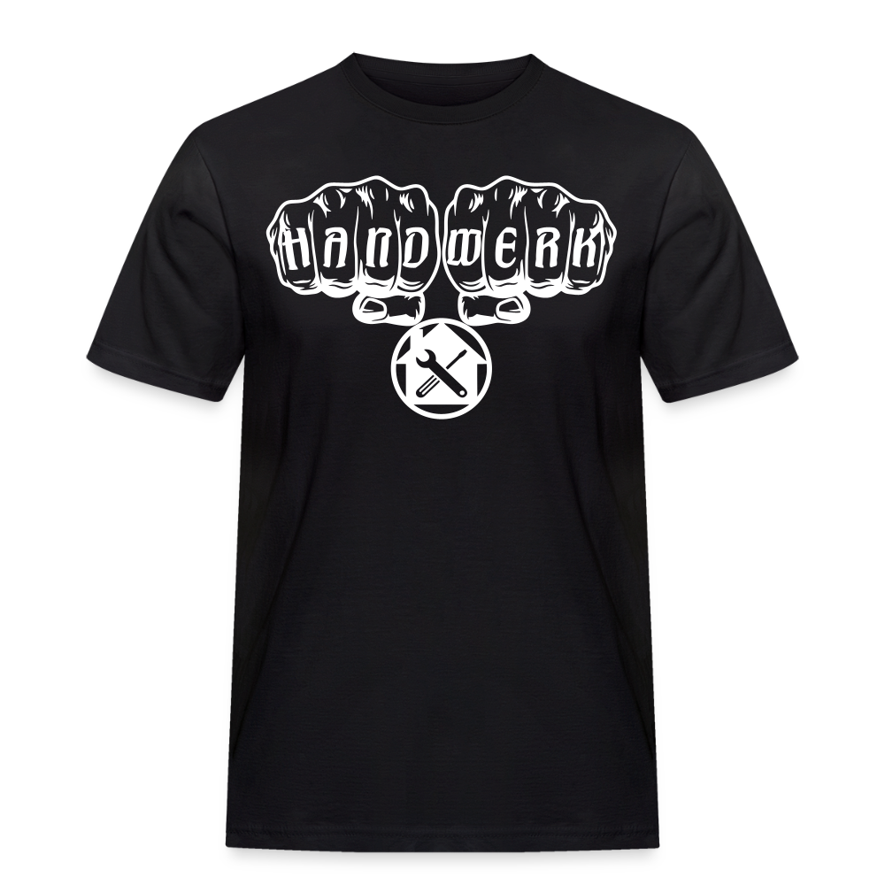 Männer Workwear T-Shirt "Hausmeister" Schwarz Männer Workwear T-Shirt