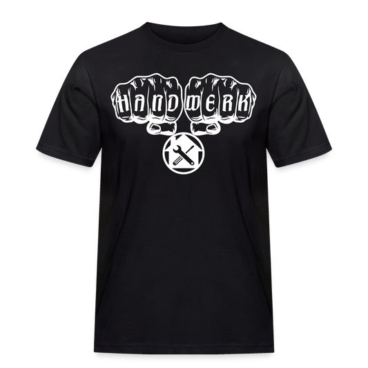 Männer Workwear T-Shirt "Hausmeister" - Schwarz