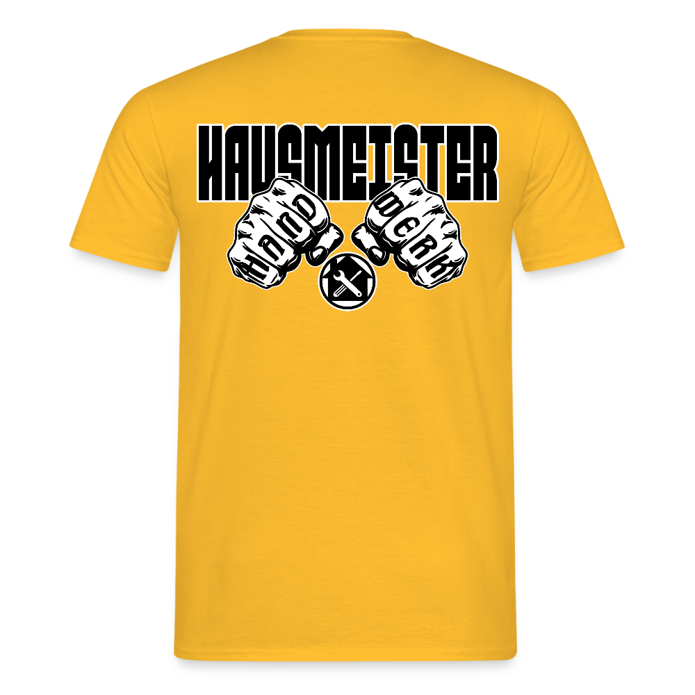 Unisex T-Shirt "Hausmeister" Gelb Männer T-Shirt