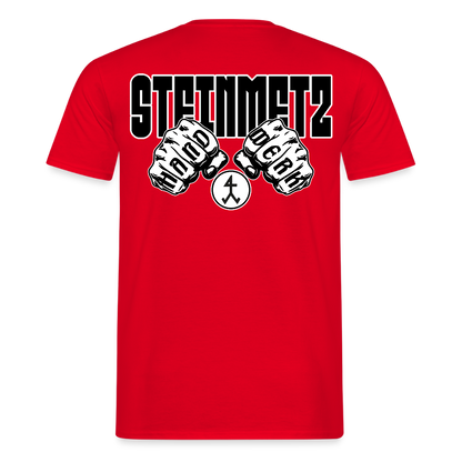 Unisex T-Shirt "Steinmetz" Rot Männer T-Shirt