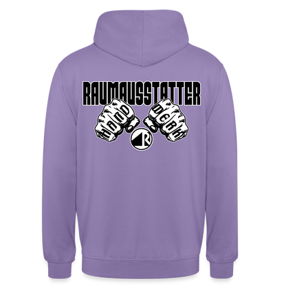 Unisex Hoodie "Raumausstatter" (beidseitig bedruckt) Lavendel Unisex Hoodie