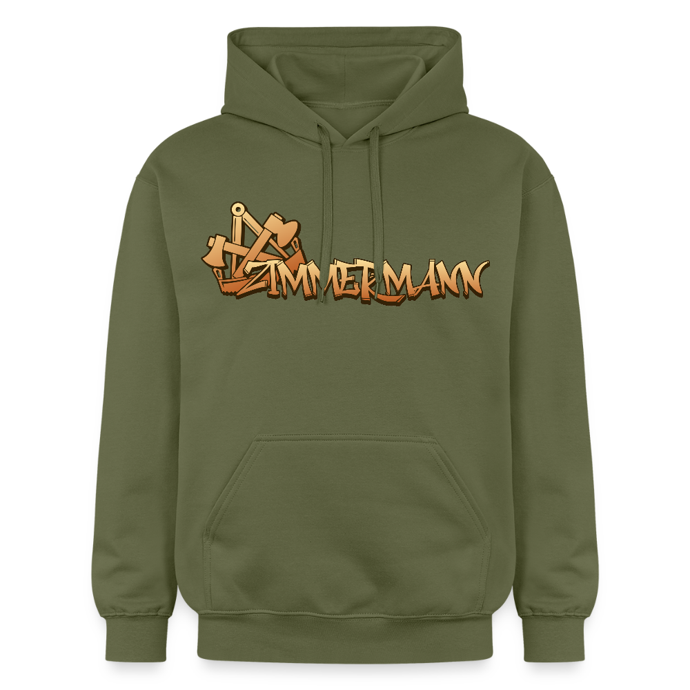 Gildan Unisex Softstyle® "Zimmermann" Militärgrün Gildan Unisex Softstyle® Midweight Hoodie