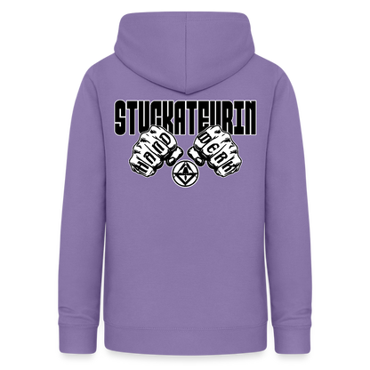 Frauen Hoodie "Stuckateurin" (beidseitig beruckt) Lavendel Frauen Hoodie