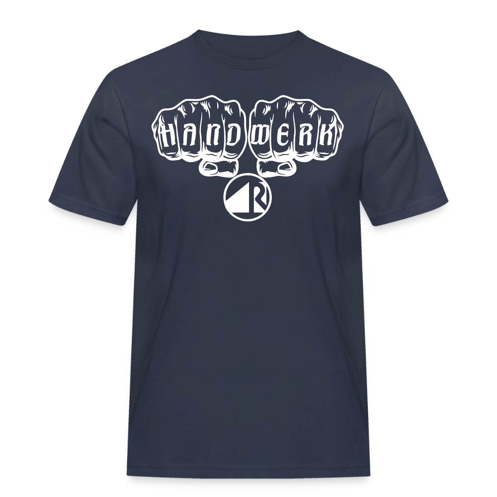 Männer Workwear T-Shirt "Raumausstatter" Navy Männer Workwear T-Shirt