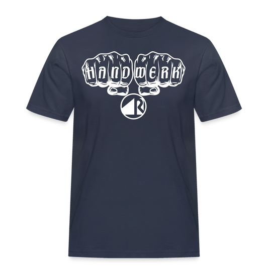 Männer Workwear T-Shirt "Raumausstatter" - Navy