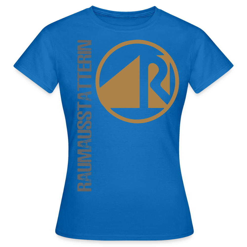 Frauen T-Shirt "Raumausstatterin" Royalblau Frauen T-Shirt