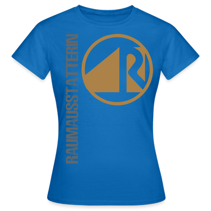 Frauen T-Shirt "Raumausstatterin" Royalblau Frauen T-Shirt