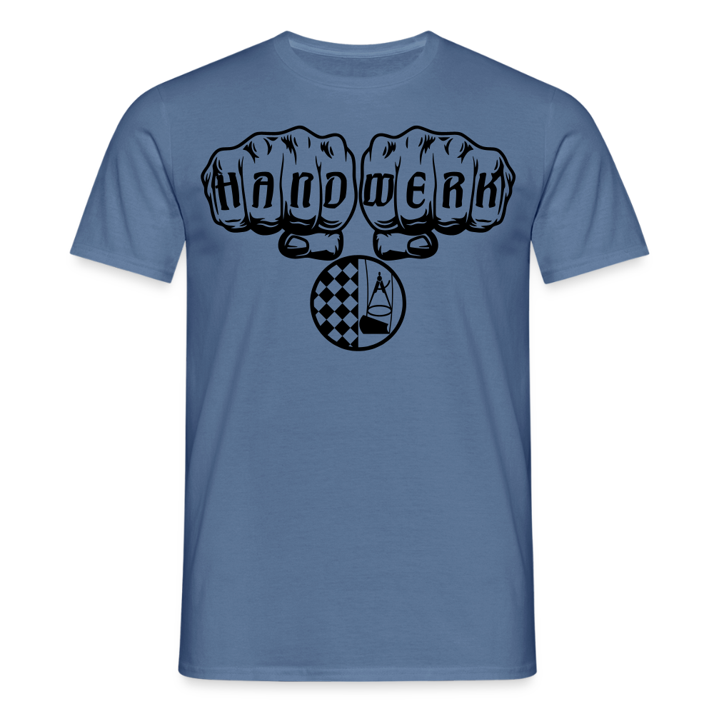 Unisex T-Shirt "Bodenleger" Taubenblau Männer T-Shirt