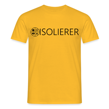 Unisex T-Shirt "Isolierer" Gelb Männer T-Shirt