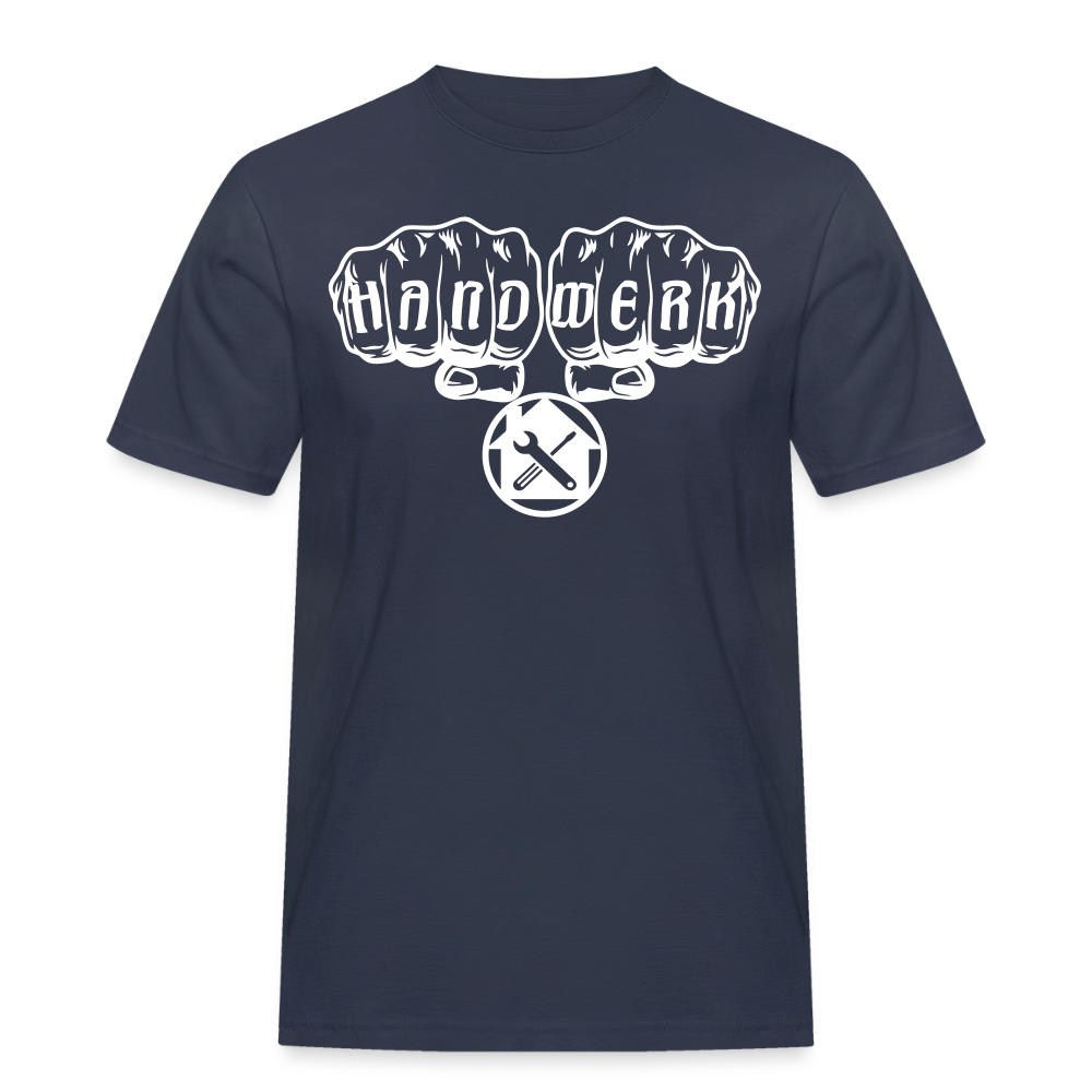 Männer Workwear T-Shirt "Hausmeister" Navy Männer Workwear T-Shirt
