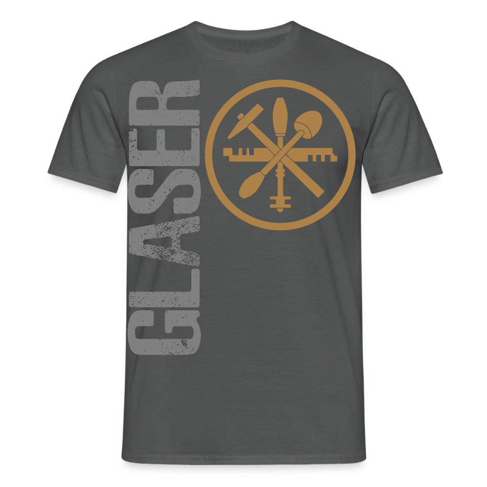 Unisex T-Shirt "Glaser" Anthrazit Männer T-Shirt