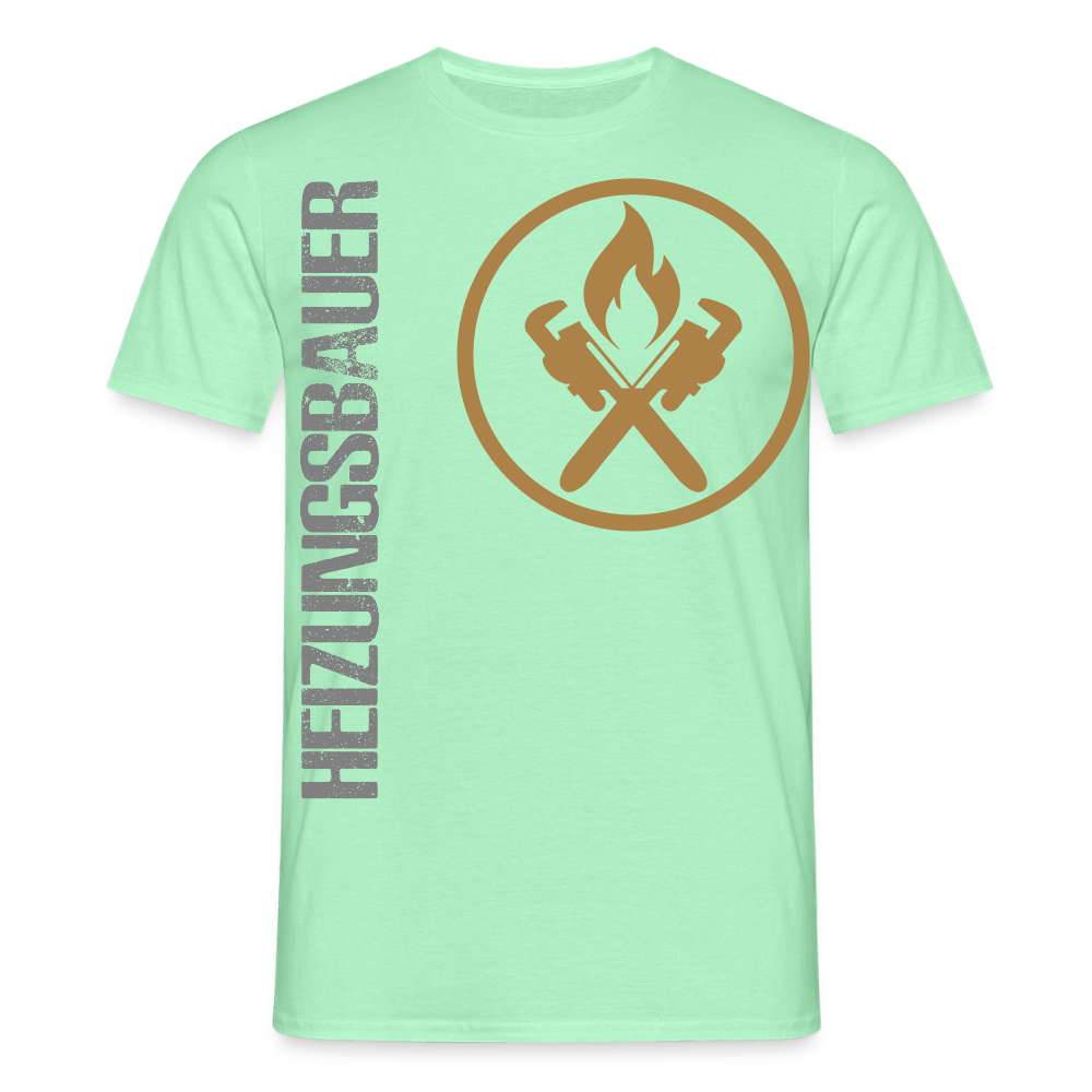 Unisex T-Shirt "Heizungsbauer" Mintgrün Männer T-Shirt