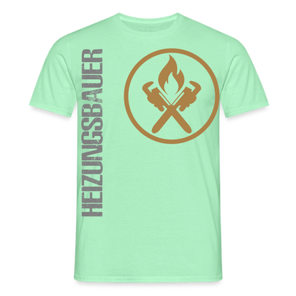 Unisex T-Shirt "Heizungsbauer" Mintgrün Männer T-Shirt