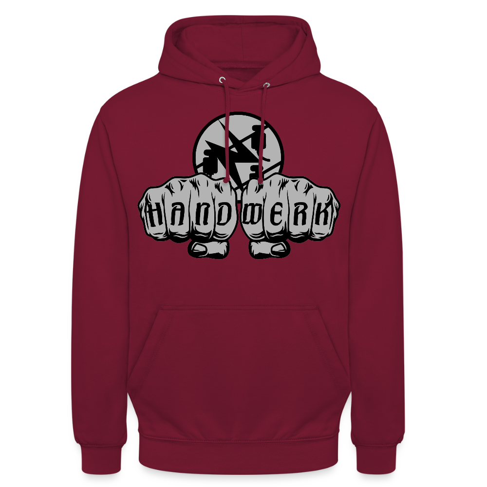 Unisex Hoodie "Elektriker" Bordeaux Unisex Hoodie