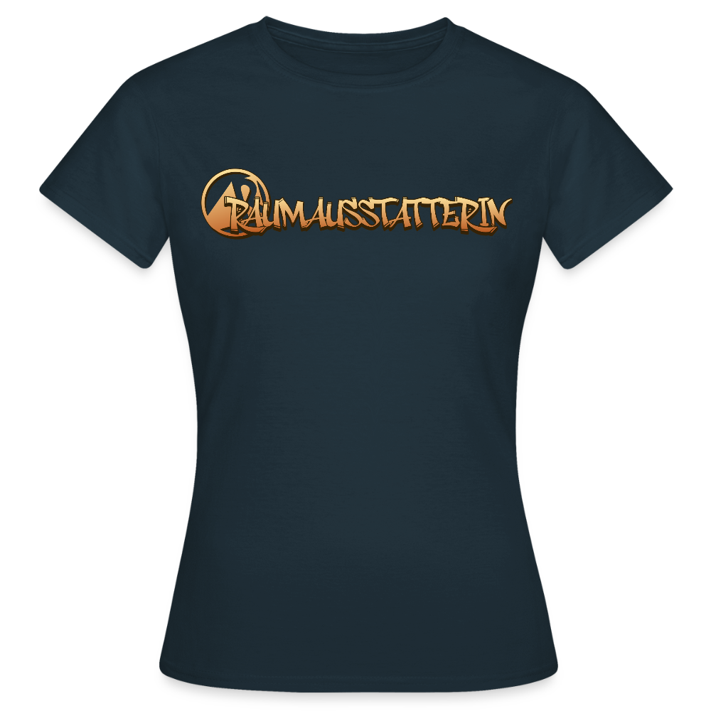 Frauen T-Shirt "Raumausstatterin" Navy Frauen T-Shirt