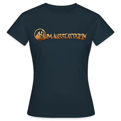 Frauen T-Shirt "Raumausstatterin" Navy Frauen T-Shirt