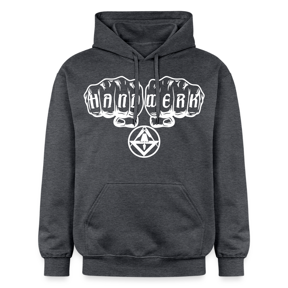 Gildan Unisex Softstyle® "Stuckateur" Dunkelgrau meliert Gildan Unisex Softstyle® Midweight Hoodie