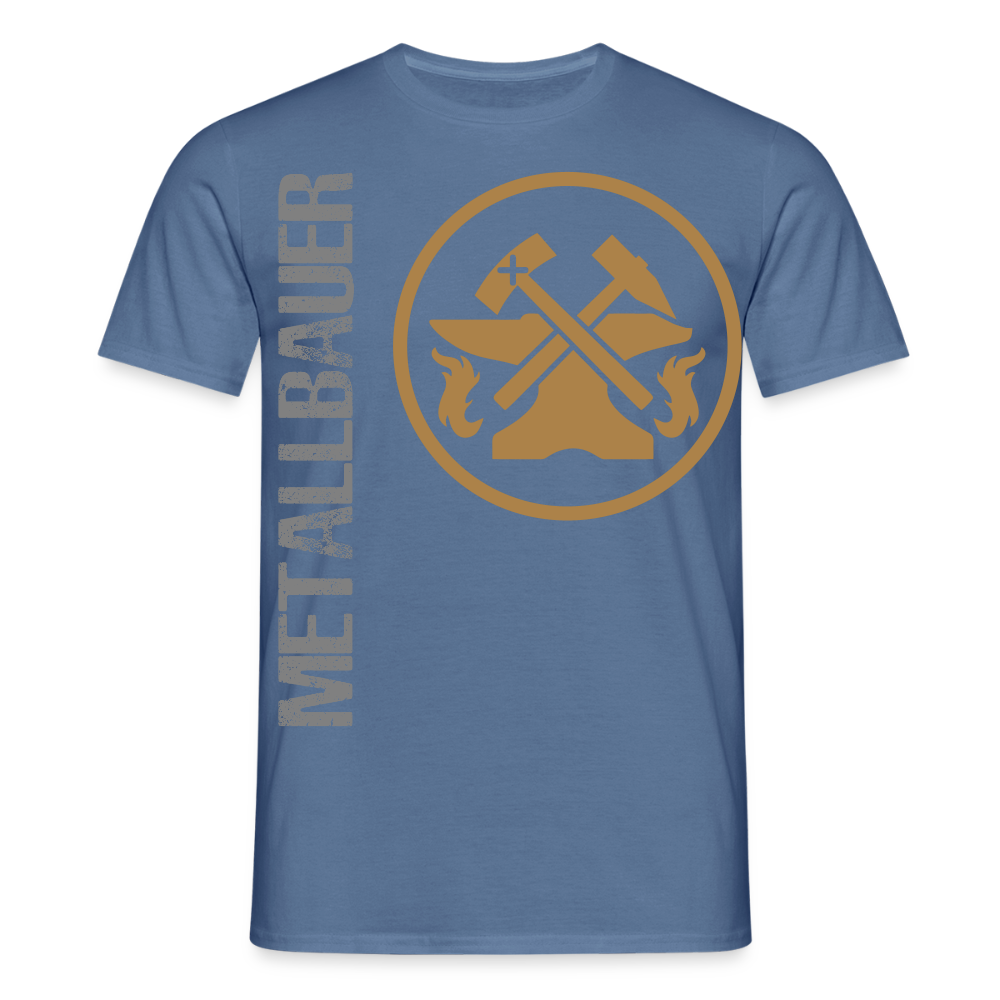 Unisex T-Shirt "Metallbauer" Taubenblau Männer T-Shirt