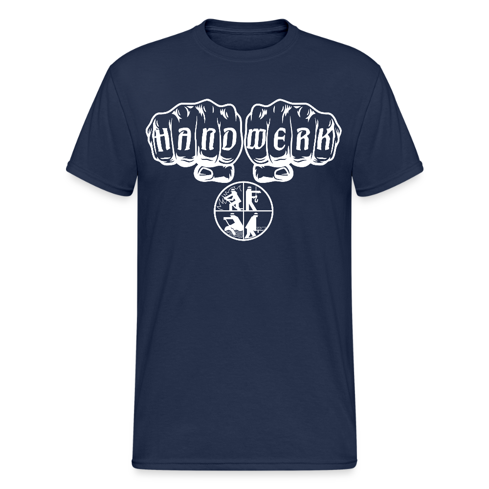 Unisex T-Shirt "Feuerwehr 3" Navy Männer Gildan Heavy T-Shirt