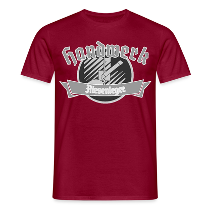 Unisex T-Shirt "Fliesenleger" Ziegelrot Männer T-Shirt