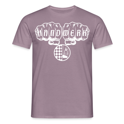Unisex T-Shirt "Bodenleger" Lilagrau Männer T-Shirt