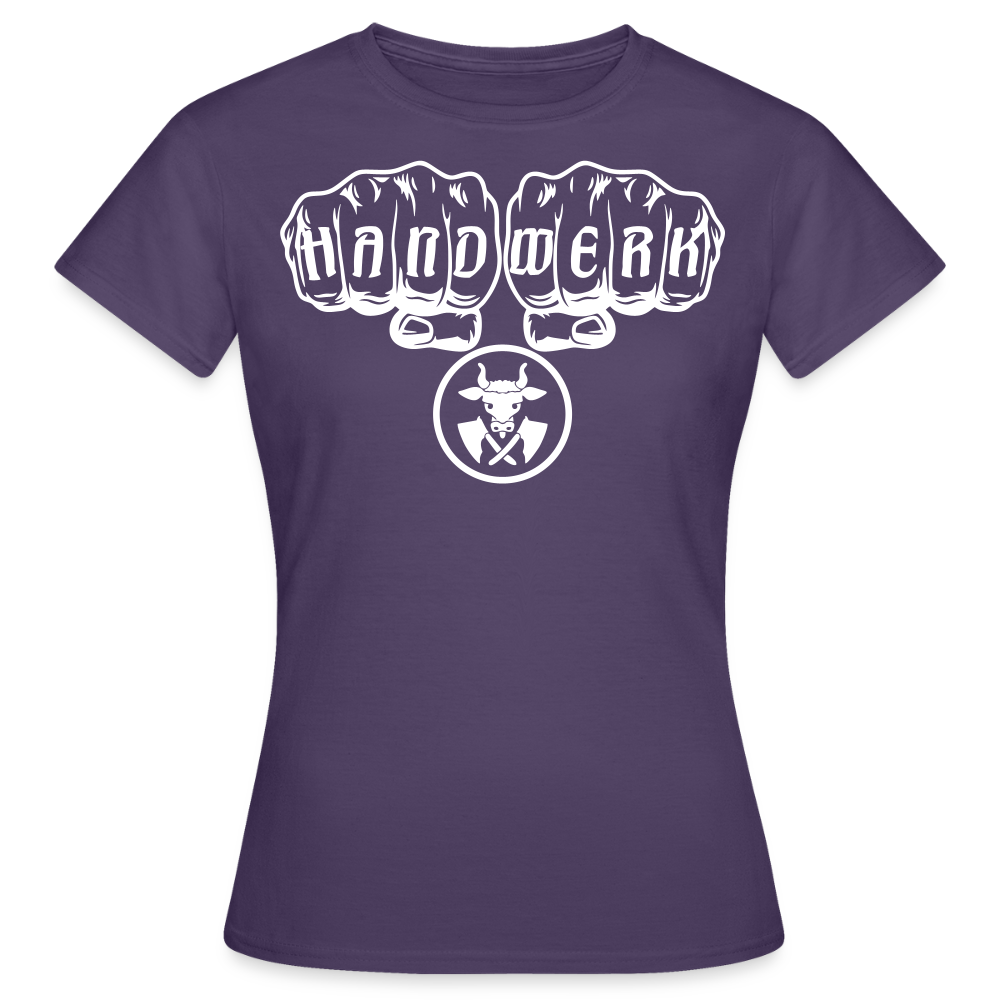 Frauen T-Shirt "Metzger" Dunkellila Frauen T-Shirt