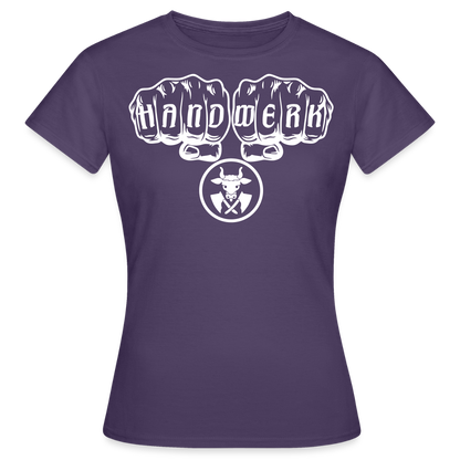 Frauen T-Shirt "Metzger" Dunkellila Frauen T-Shirt