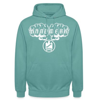 Unisex Hoodie "KFZ-Mechaniker" Pastelltürkis Unisex Hoodie