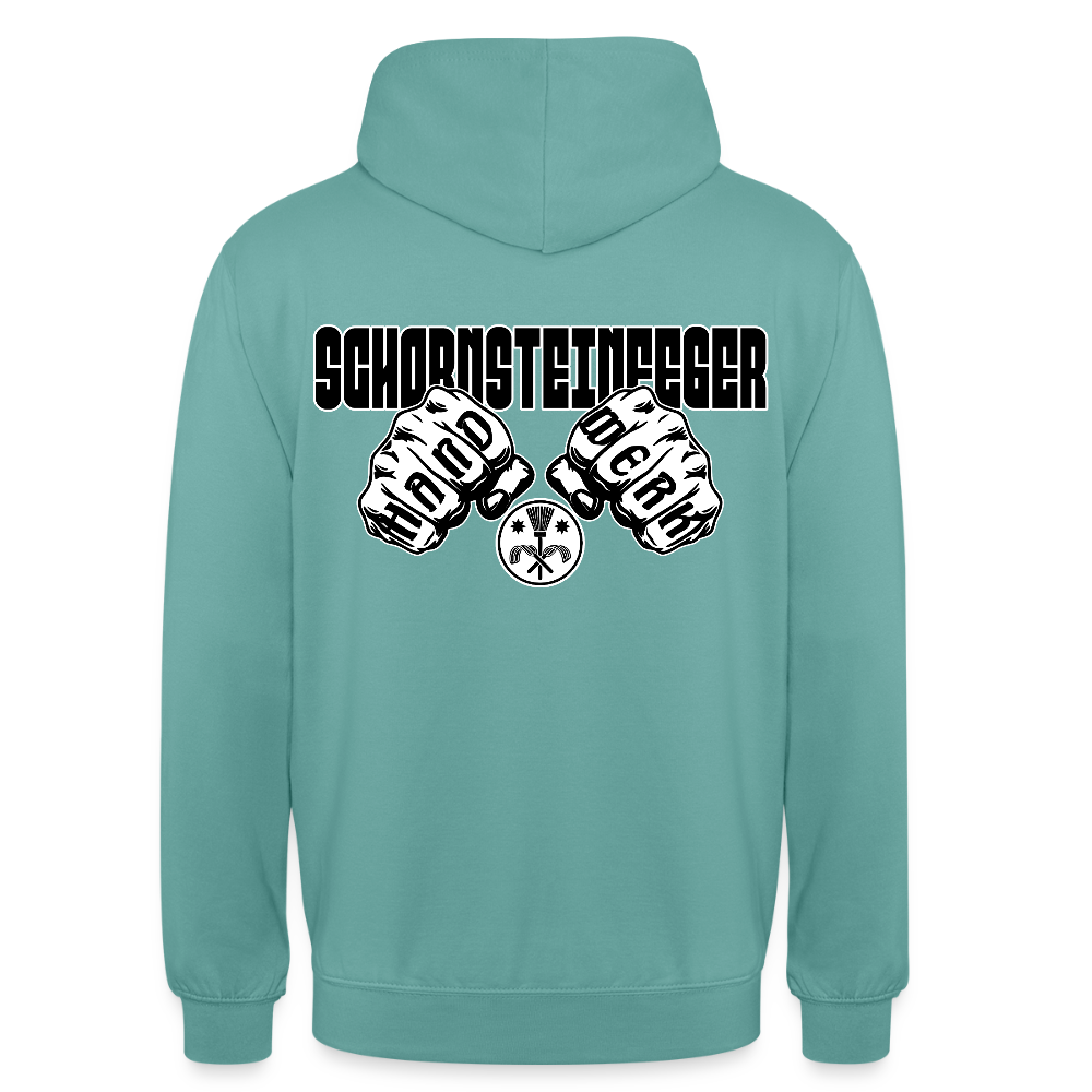 Unisex Hoodie "Schornsteinfeger" Pastelltürkis Unisex Hoodie