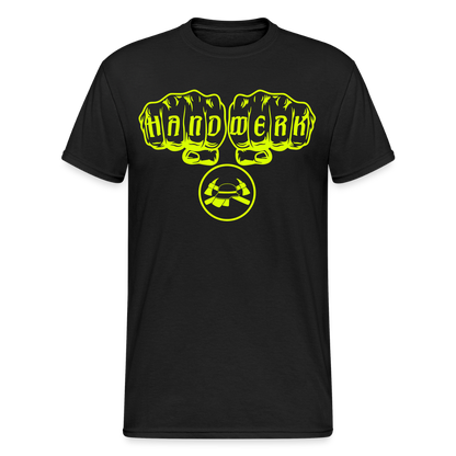 Unisex T-Shirt "Feuerwehr 6" - Schwarz