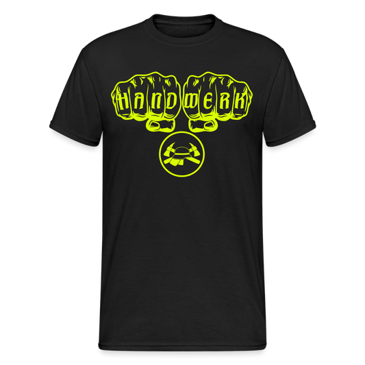 Unisex T-Shirt "Feuerwehr 6" - Schwarz