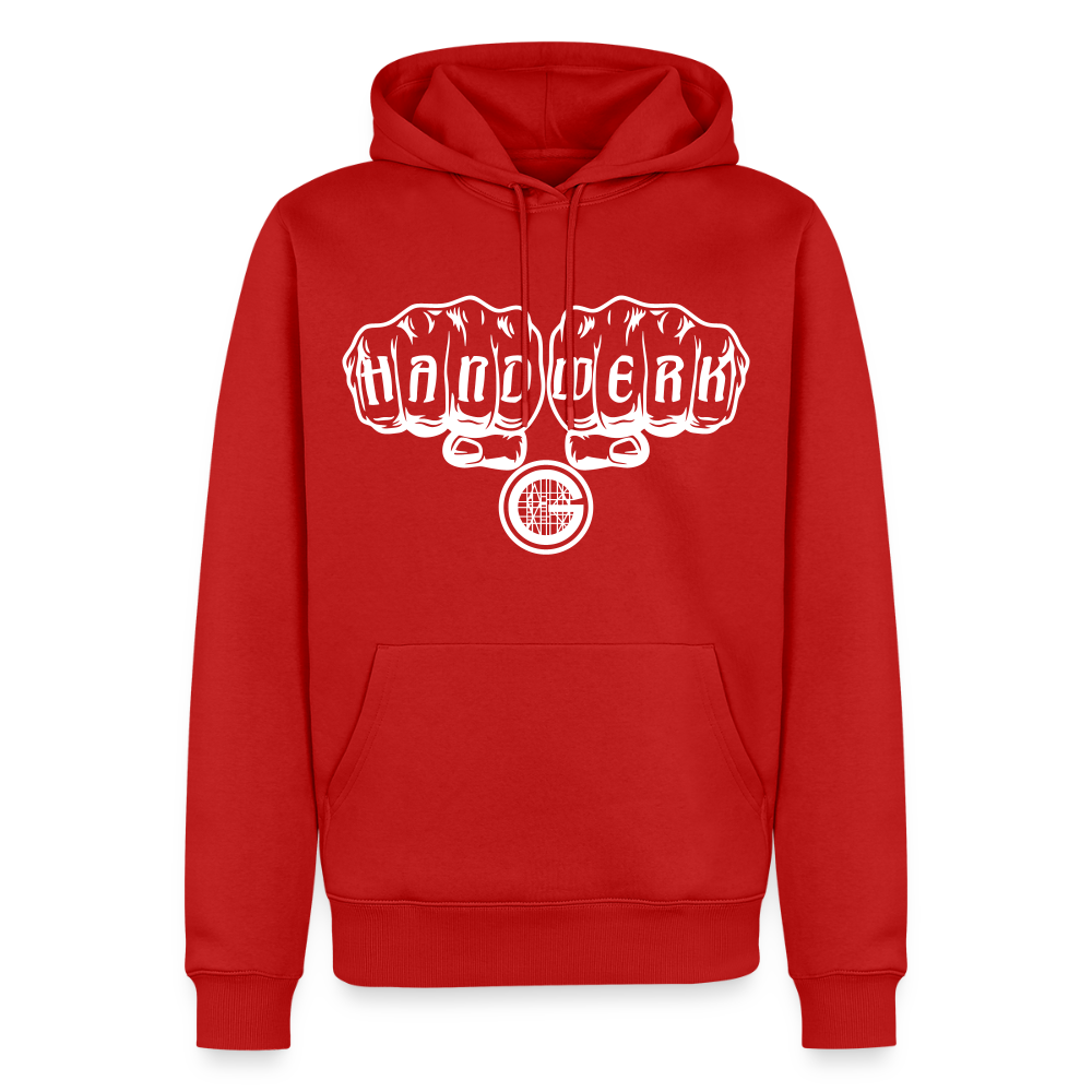 Männer Premium Hoodie "Gerüstbauer" - Rot