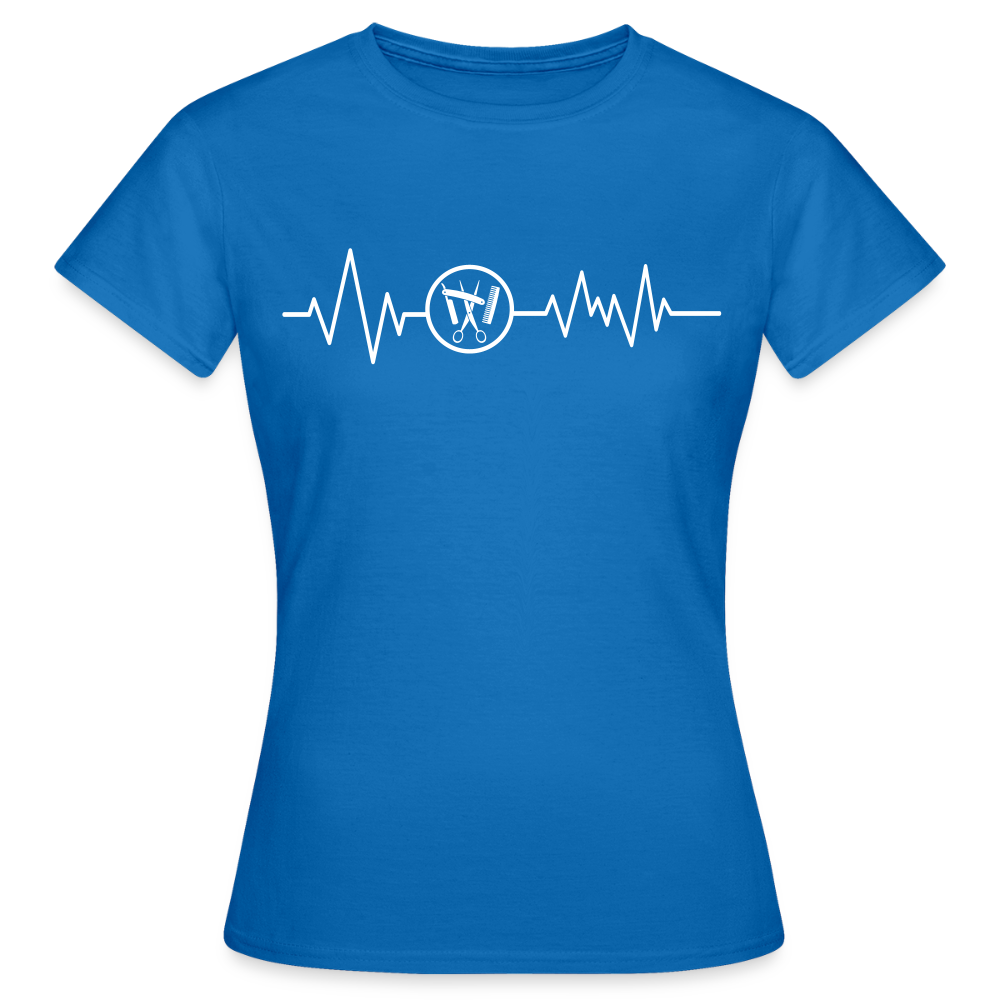 Frauen T-Shirt "Friseur" Royalblau Frauen T-Shirt