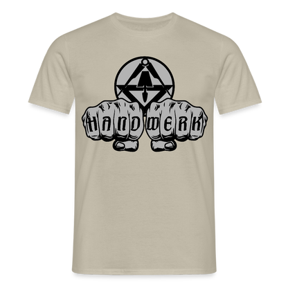 Unisex T-Shirt "Stuckateur" Sandbeige Männer T-Shirt