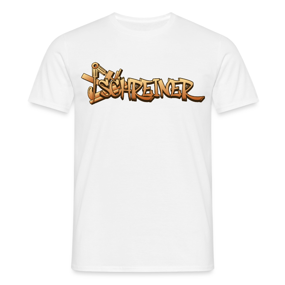 Unisex T-Shirt "Schreiner" Weiß Männer T-Shirt