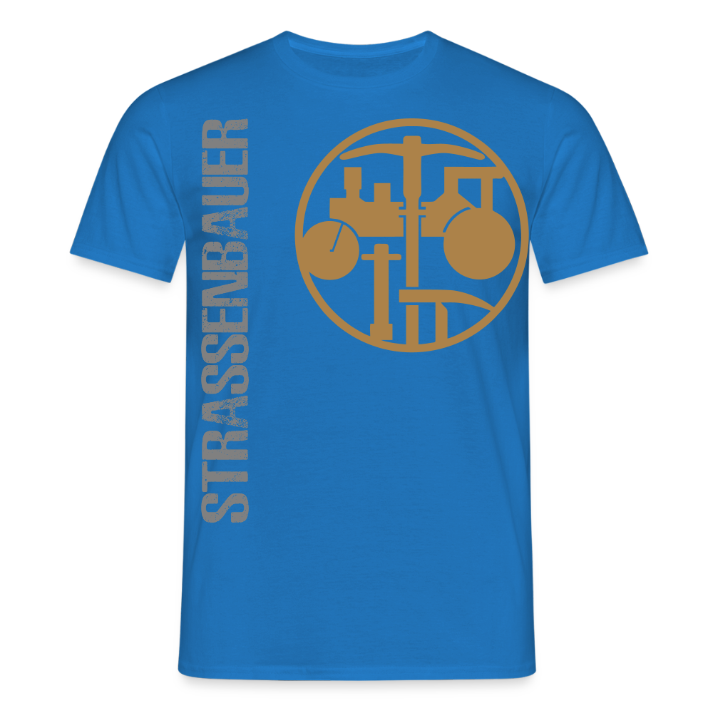 Unisex T-Shirt "Strassenbauer" Royalblau Männer T-Shirt